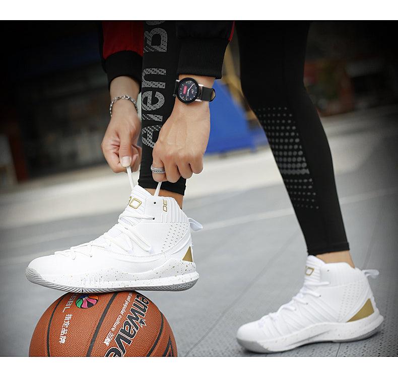 Men's High Quality Basketball Shoes / Boys Basketball Shoes, Autumn High Top, Anti Slip Sports Sneakers