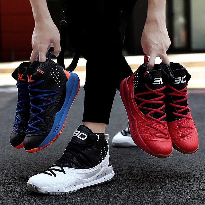 Men's High Quality Basketball Shoes / Boys Basketball Shoes, Autumn High Top, Anti Slip Sports Sneakers