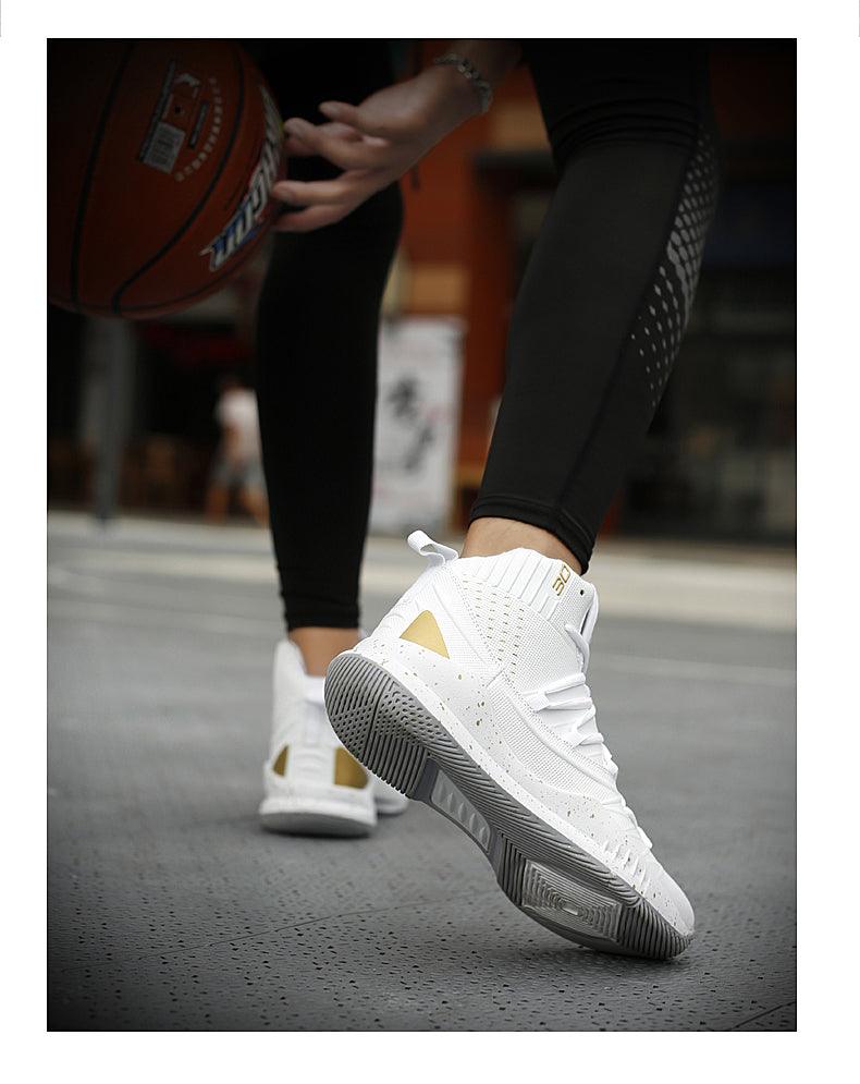 Men's High Quality Basketball Shoes / Boys Basketball Shoes, Autumn High Top, Anti Slip Sports Sneakers