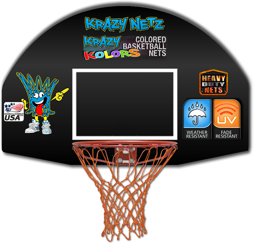 Krazy Netz Heavy Duty Burnt Orange Basketball Rim Net