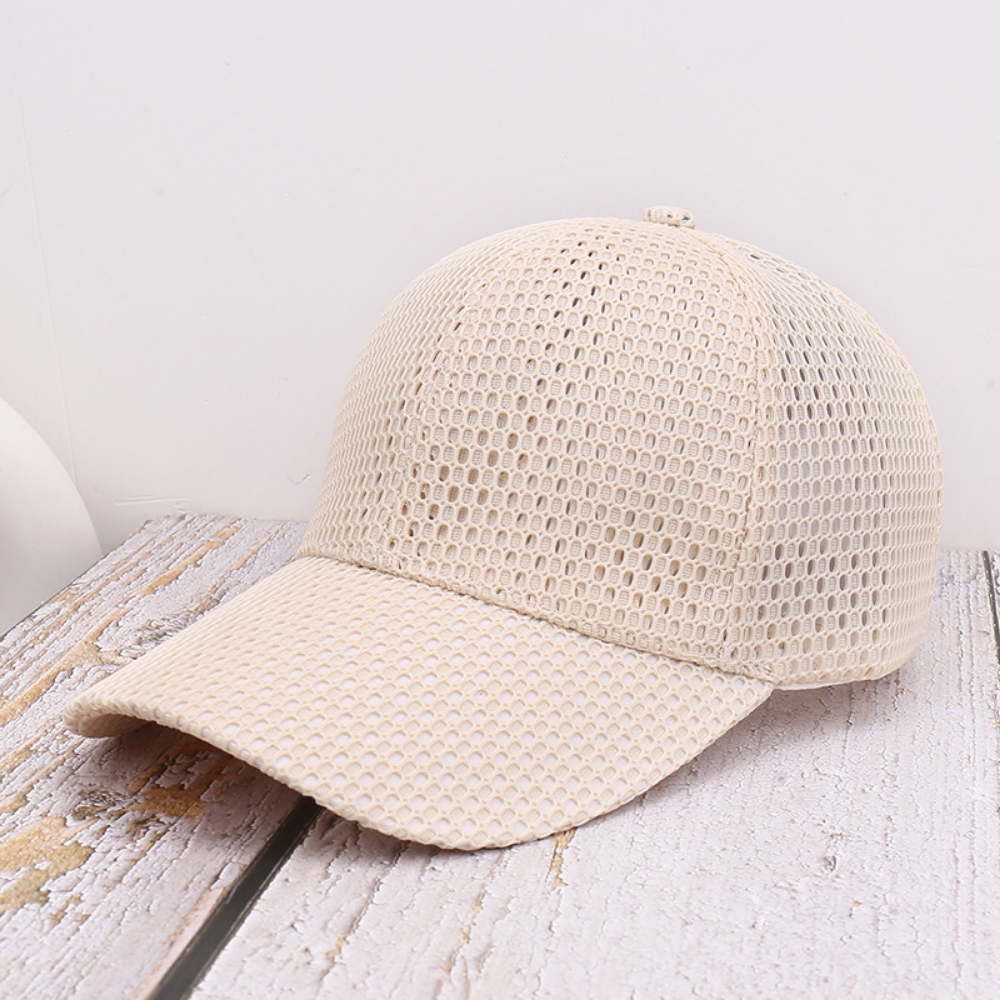 Summer All-over Mesh Breathable Baseball Cap For Men And Women, Lightweight, Open-weave, Quick-drying Mesh Fabric