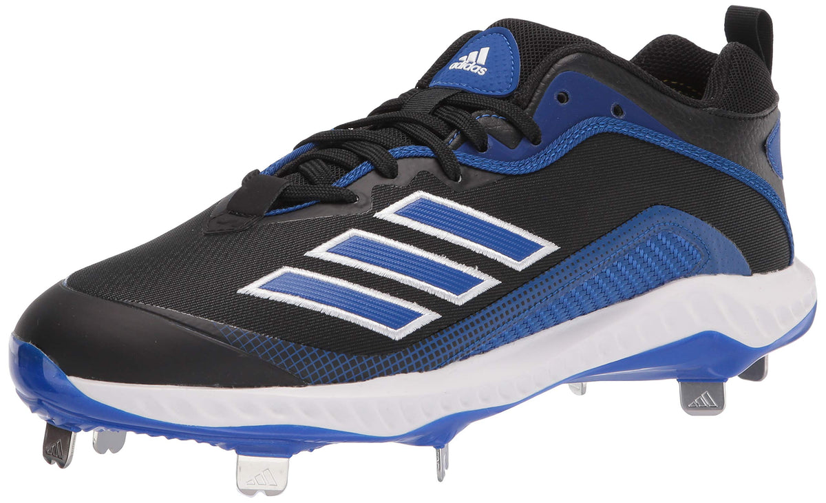 Adidas Men's FV9350 Baseball Shoe Black/Royal Blue/White 7