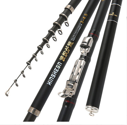 Corrugated Longji Fishing Rocky Rod Light Hard Carbon Hand And Sea Dual-purpose Fishing Gear Set