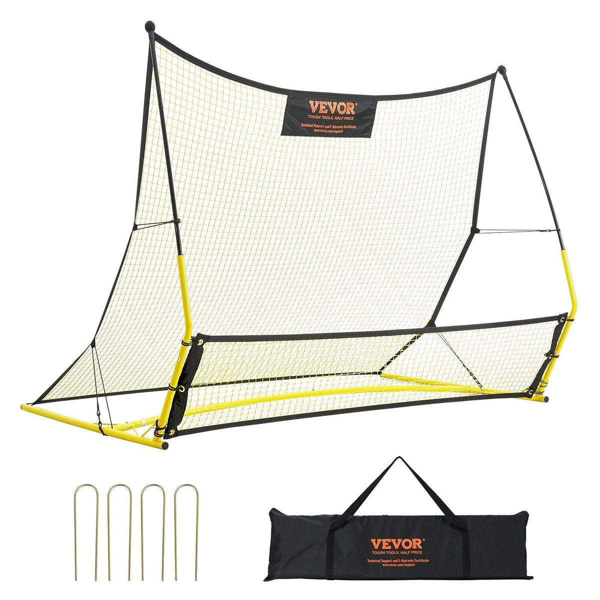 Soccer Trainer, 2-IN-1 Portable Soccer Rebounder Net, 71"x40"