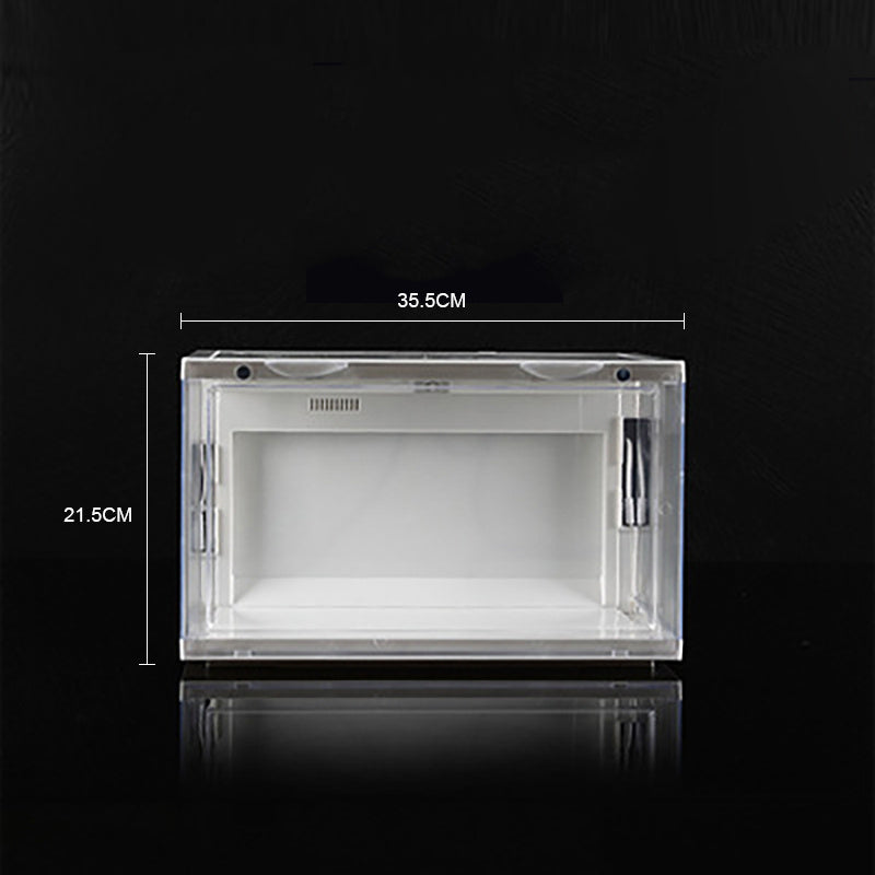 Acrylic Plastic Basketball Shoes Storage Box / Side Door