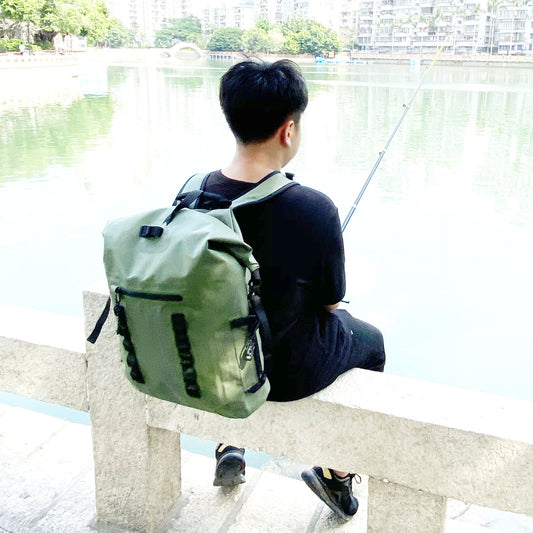 Waterproof Rucksack Shoulder Computer Fishing Gear Large Capacity Sea Fishing Bag