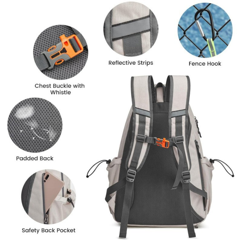 Men's / Women's Tennis Backpack - Large Peak Ball Bag