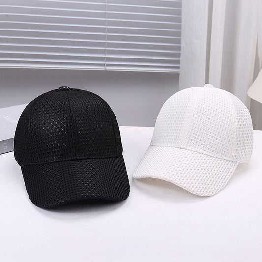 Summer All-over Mesh Breathable Baseball Cap For Men And Women, Lightweight, Open-weave, Quick-drying Mesh Fabric