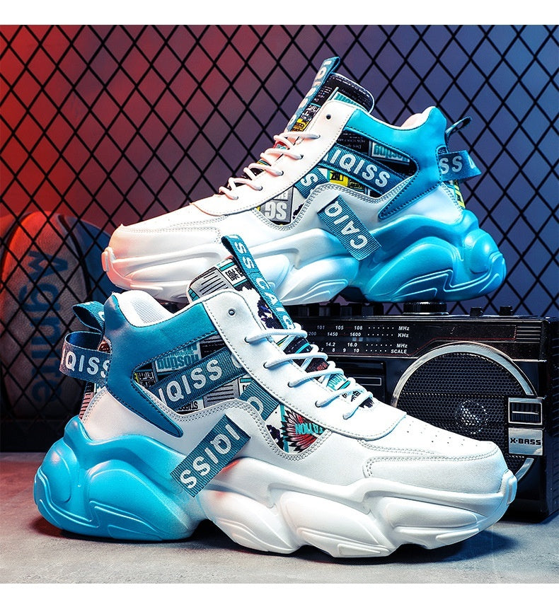 High-Top Velvet Basketball Shoes