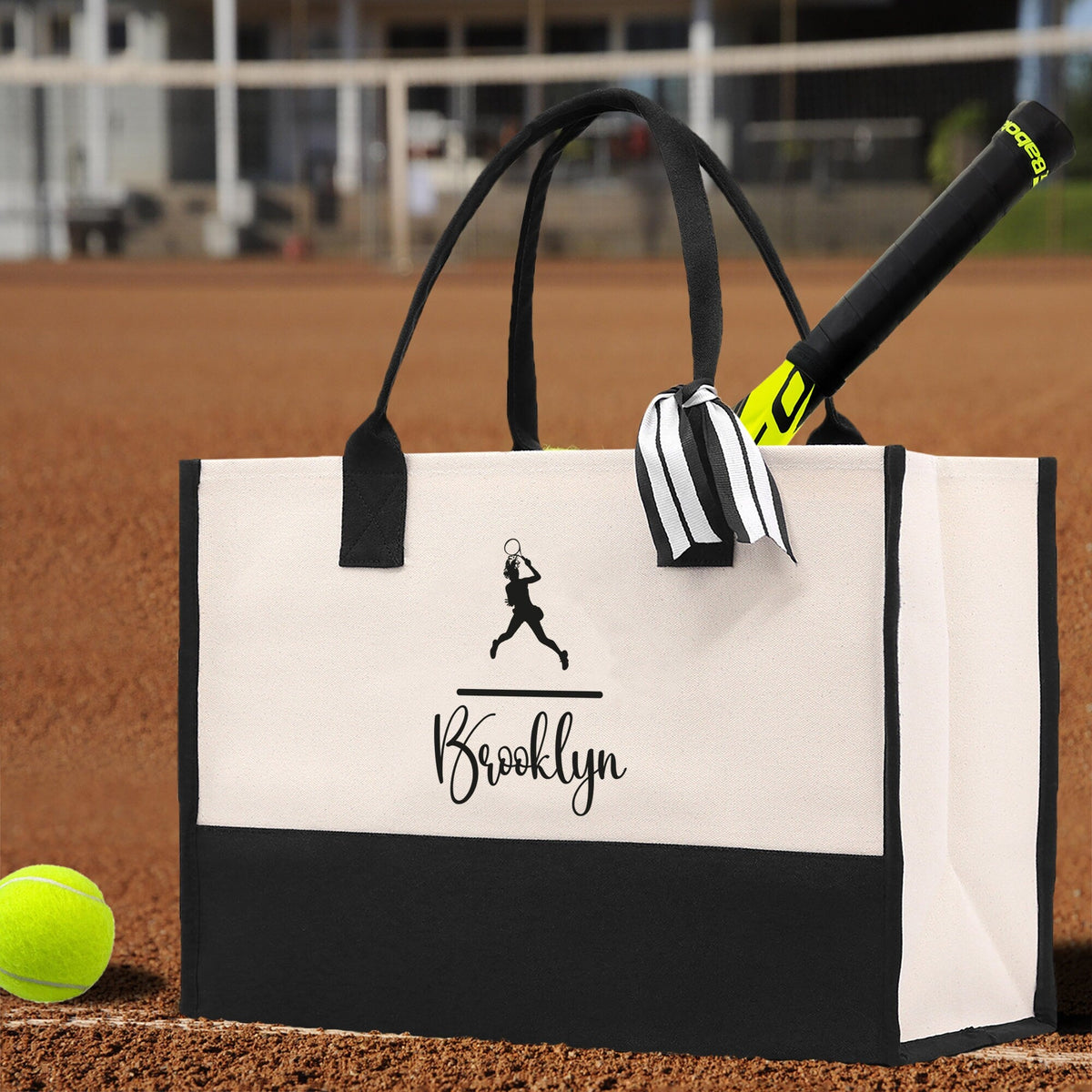 Tennis Canvas Tote Bag