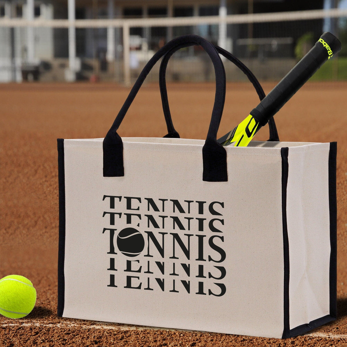 Tennis Canvas Tote Bag