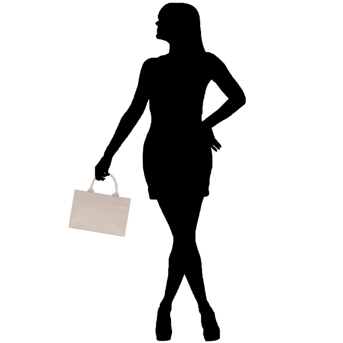 Tennis Silhouette Pulse Cotton Canvas Tote Bag