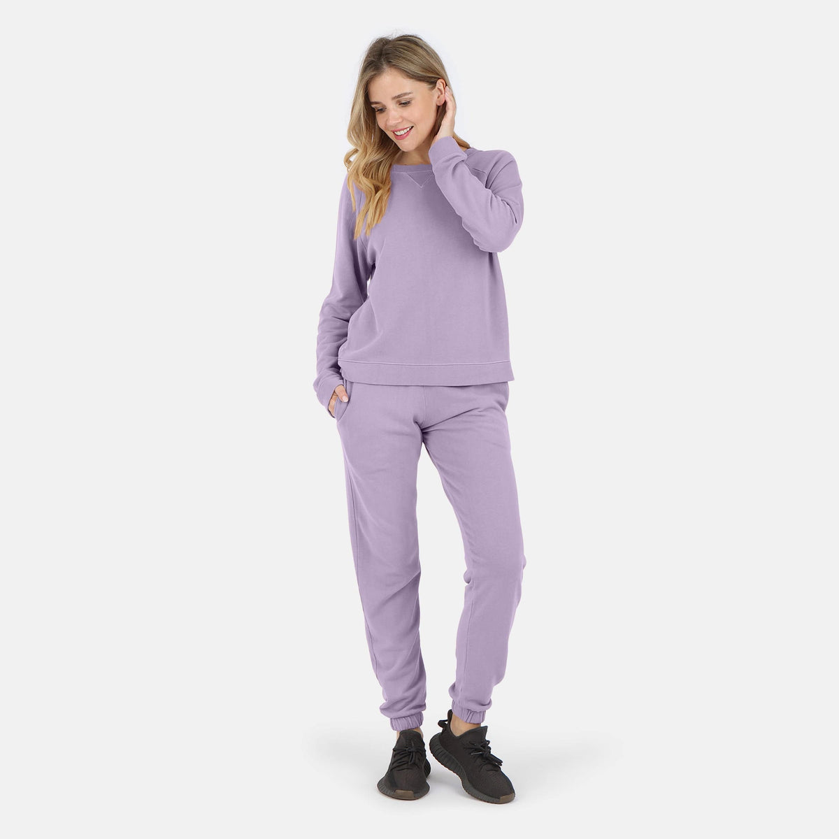 Women's Melody Everyday Organic Cotton Sweatpant - Lavender