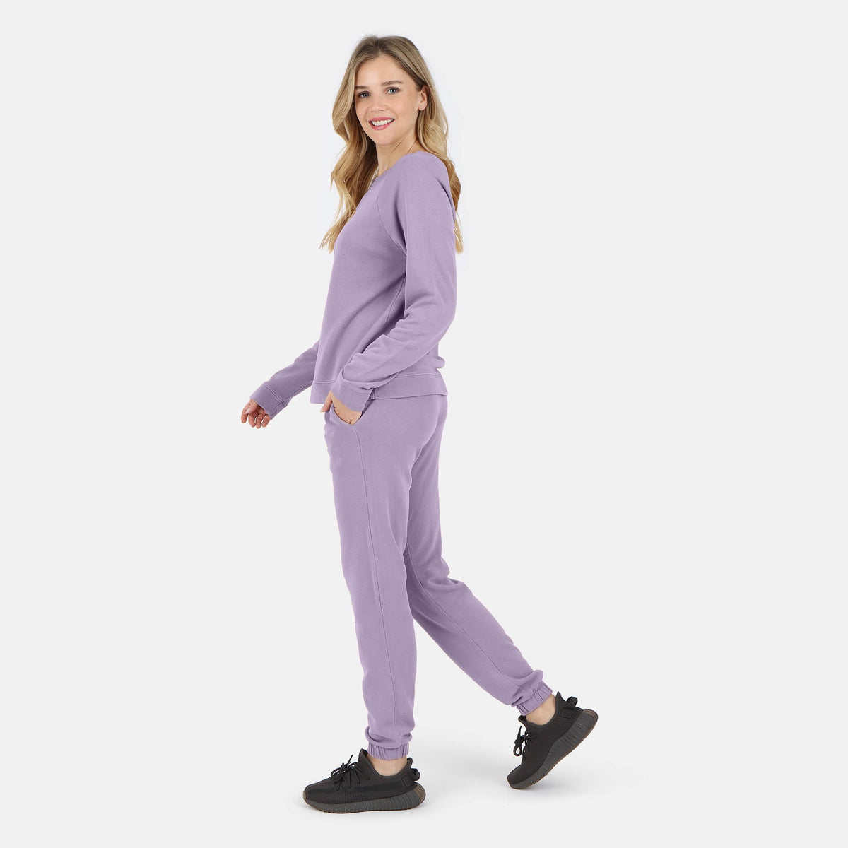 Women's Melody Everyday Organic Cotton Sweatpant - Lavender