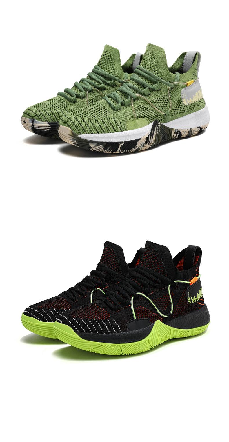 Men's Breathable Basketball Shoes - Shockproof High Top Sneakers