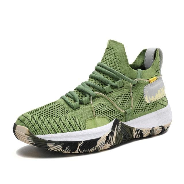 Men's Breathable Basketball Shoes - Shockproof High Top Sneakers