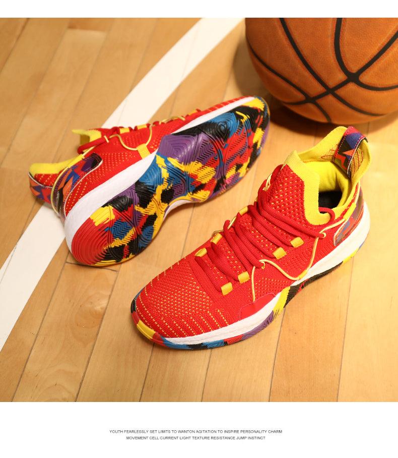 Men's Breathable Basketball Shoes - Shockproof High Top Sneakers