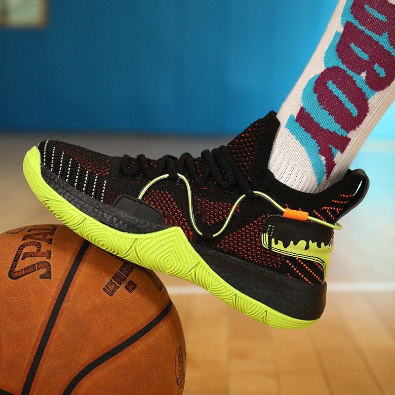 Men's Breathable Basketball Shoes - Shockproof High Top Sneakers