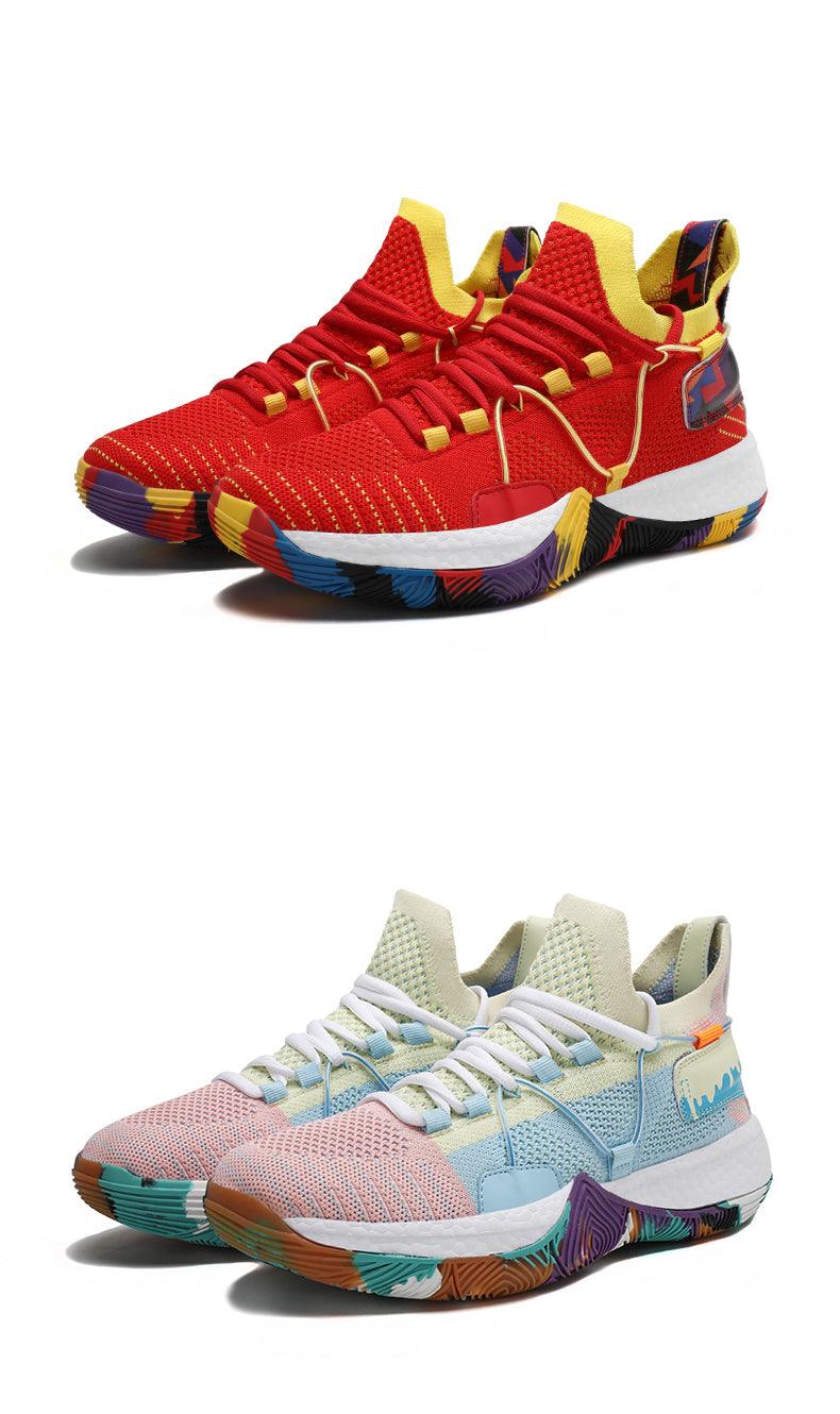 Men's Breathable Basketball Shoes - Shockproof High Top Sneakers