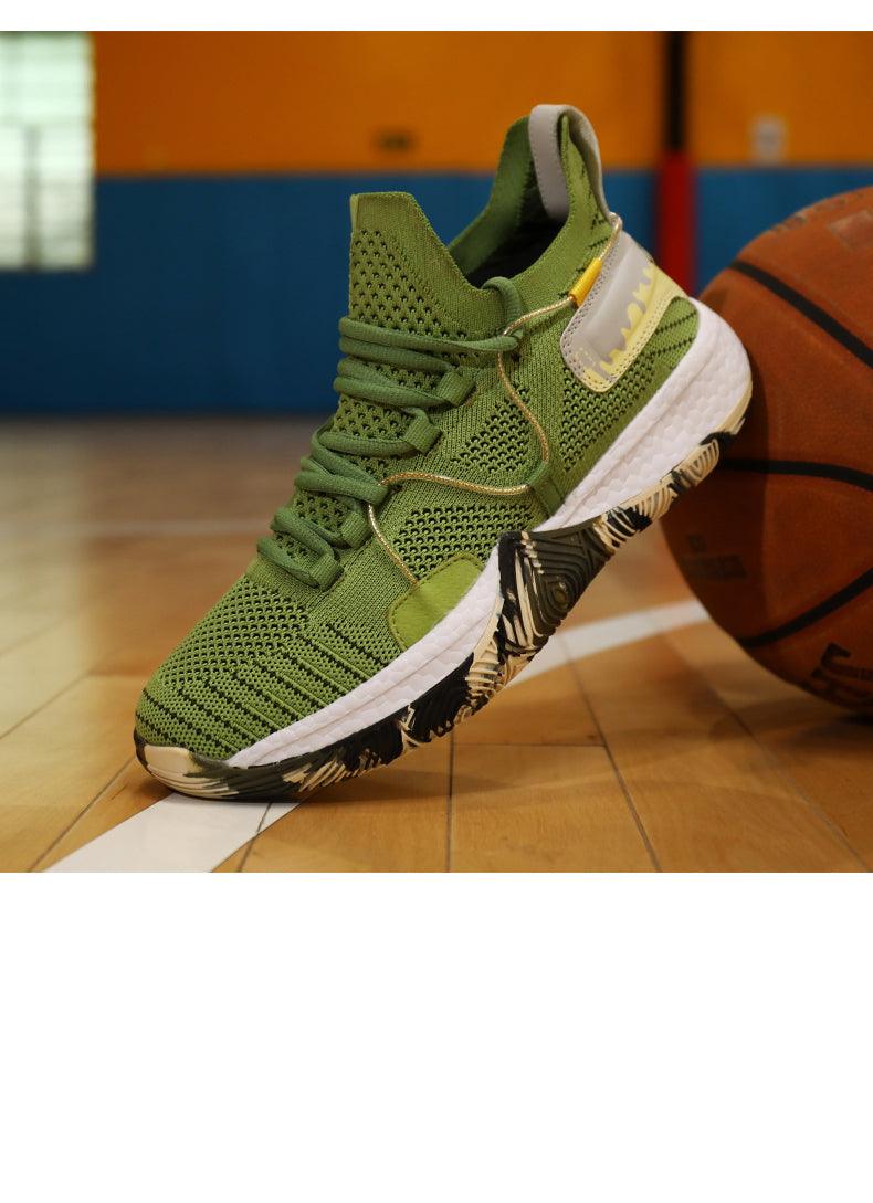 Men's Breathable Basketball Shoes - Shockproof High Top Sneakers