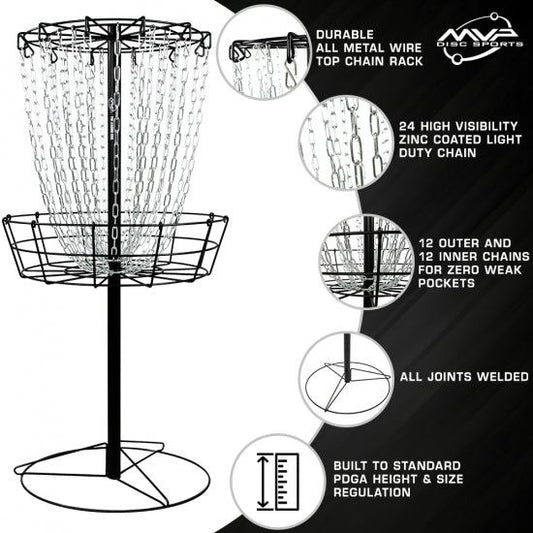 Disc Golf / MVP Black Hole Practice Basket- Drop Ship