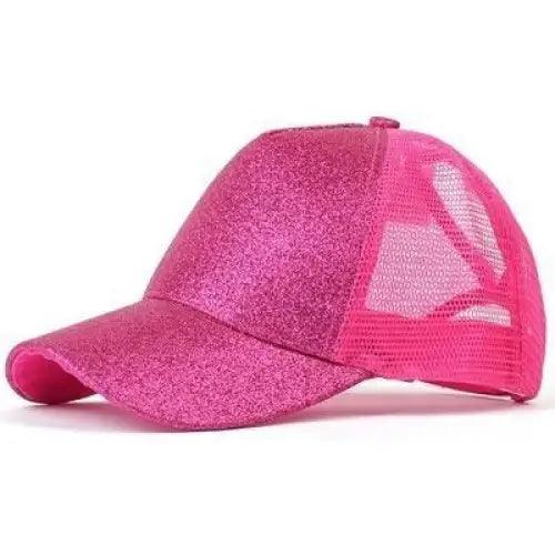Women's Elegant Glitter Ponytail Baseball Caps