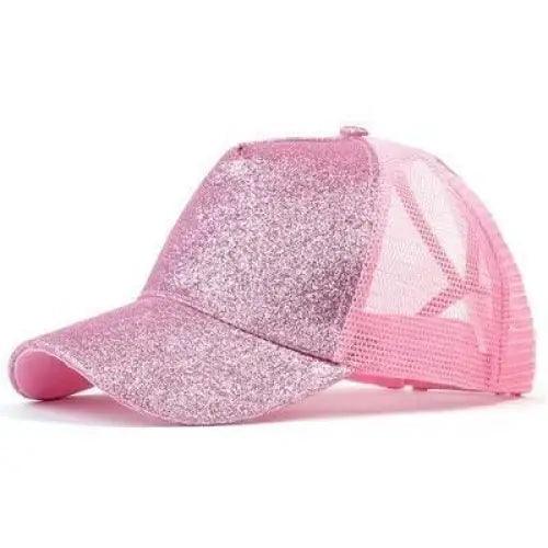 Women's Elegant Glitter Ponytail Baseball Caps