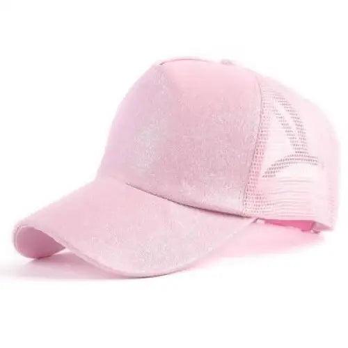 Women's Elegant Glitter Ponytail Baseball Caps