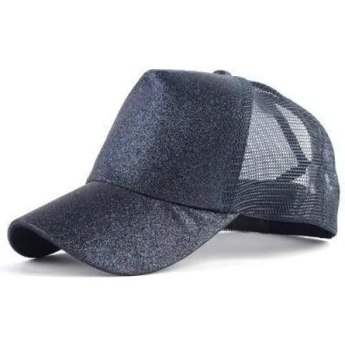 Women's Elegant Glitter Ponytail Baseball Caps
