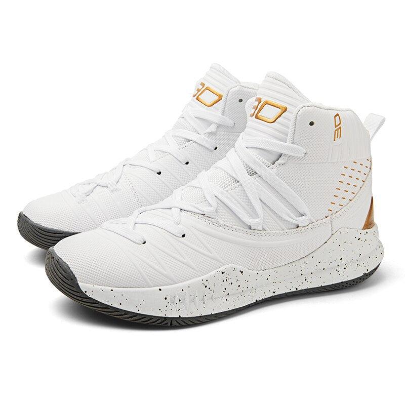 Men's Basketball Shoes / Black & White Ankle Boots, Cushioning, Breathable, Outdoor High Quality Men's Sneakers