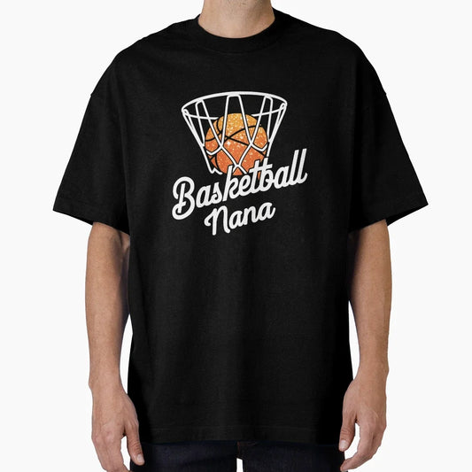 Basketball Nana Hoop And Ball Sports T-Shirt - Streetwear Style Men Women