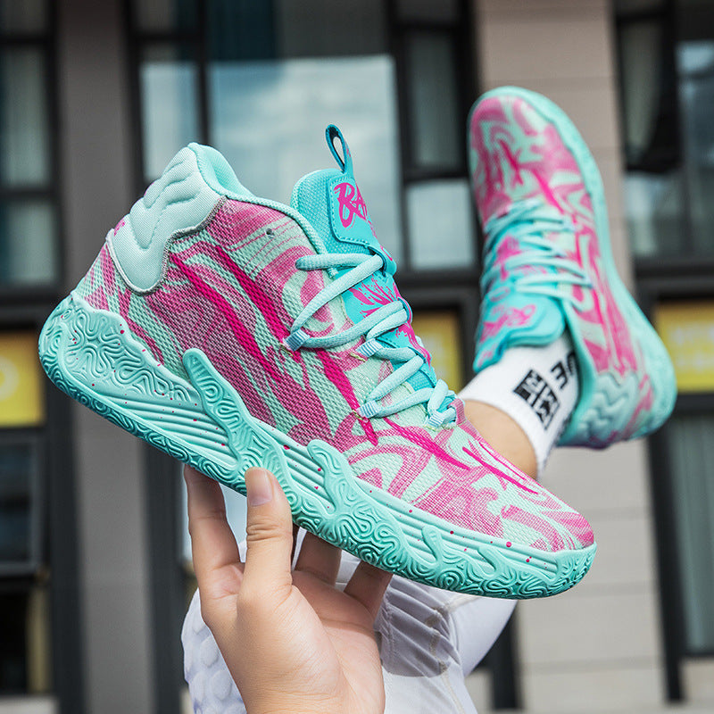 Three Ball, Third-generation Purple MB.03 Men's and Women's Indoor and Outdoor Shock-absorbing and Anti-slip Basketball Shoes