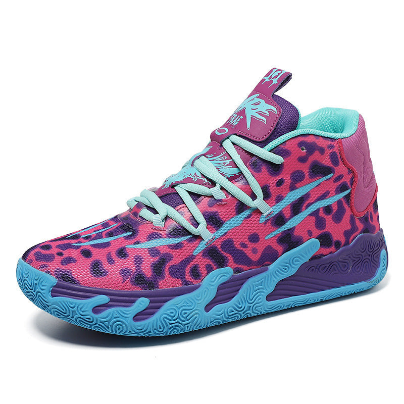 Three Ball, Third-generation Purple MB.03 Men's and Women's Indoor and Outdoor Shock-absorbing and Anti-slip Basketball Shoes