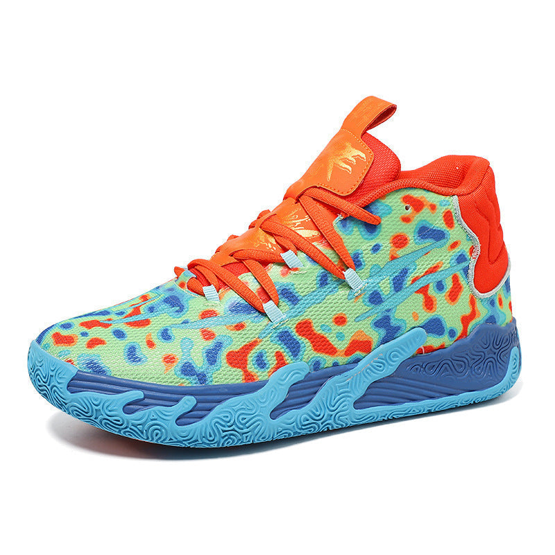 Three Ball, Third-generation Purple MB.03 Men's and Women's Indoor and Outdoor Shock-absorbing and Anti-slip Basketball Shoes