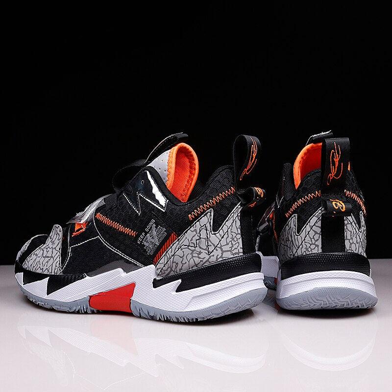Unisex Breathable Soft High Top Basketball Shoes, Outdoor Rainbow Basketball Shoes