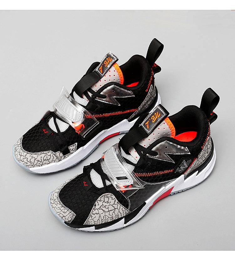 Unisex Breathable Soft High Top Basketball Shoes, Outdoor Rainbow Basketball Shoes