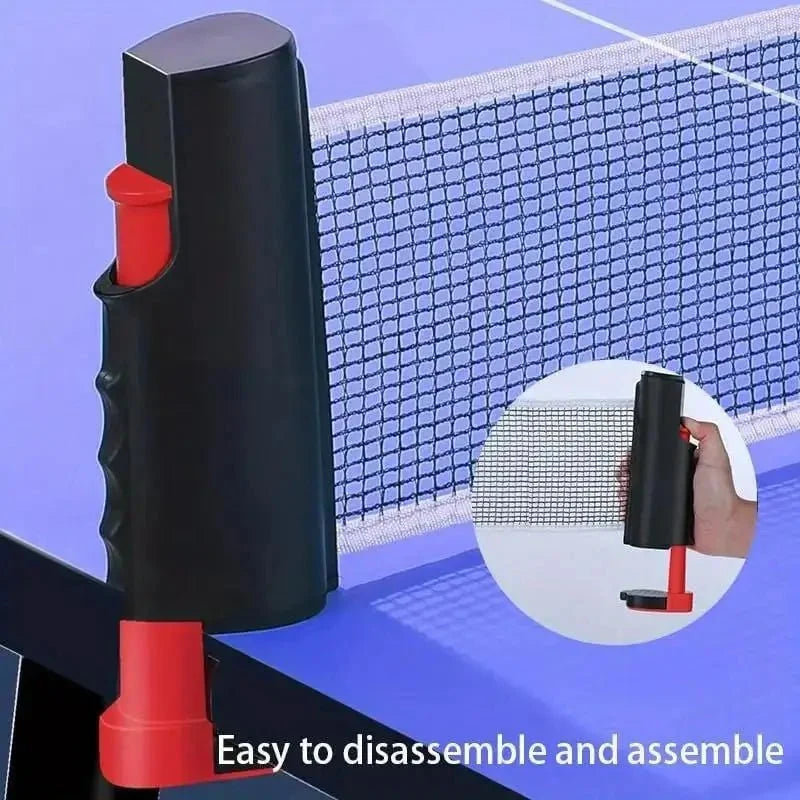 Universal Retractable Ping Pong Net - Portable Table Tennis Training Net