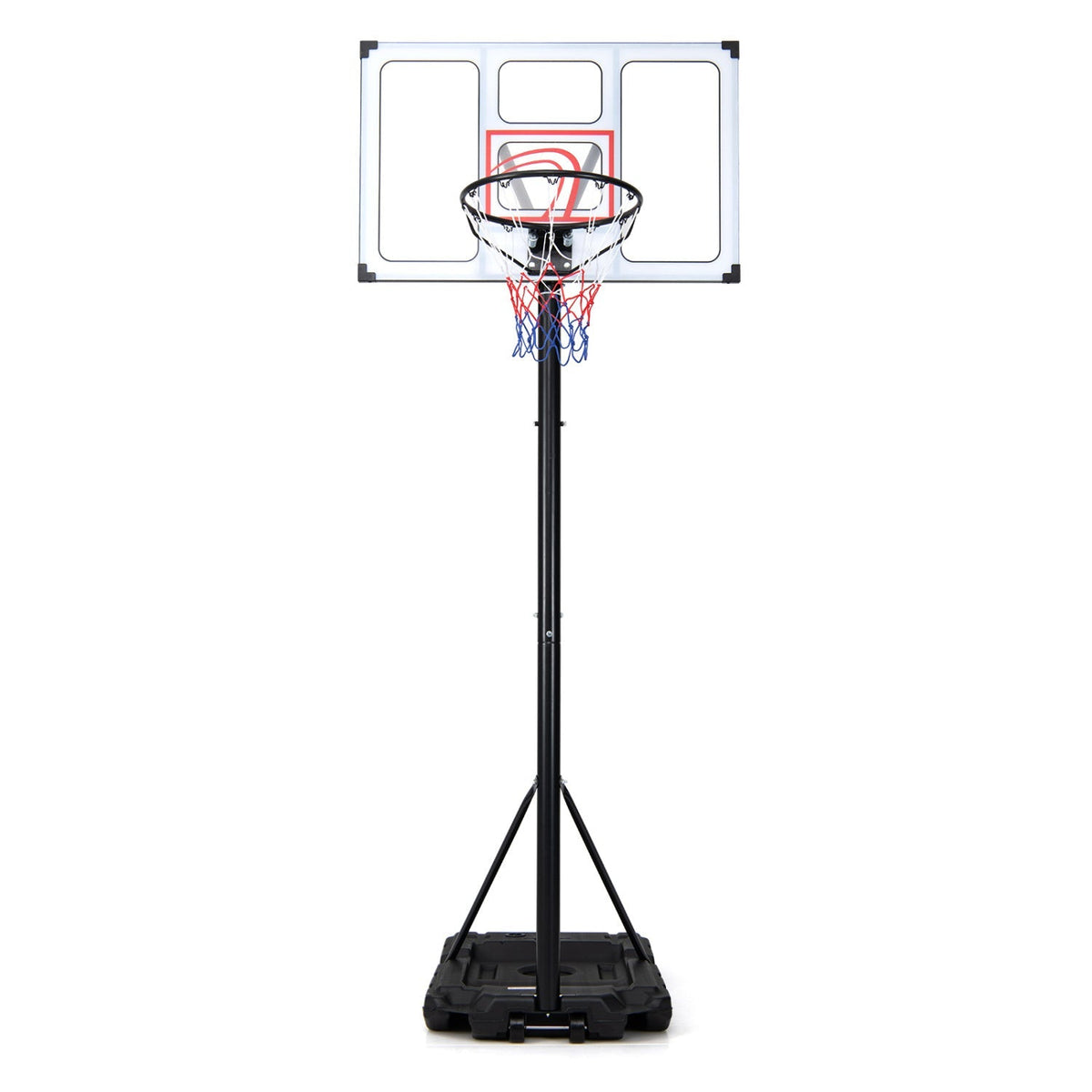 Portable Basketball Hoop Adjustable 4.1-10 Feet with Base