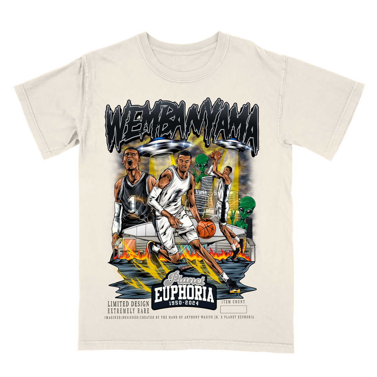 Victor Wembanyama V2 Limited Edition NBA Player Graphic T-Shirt